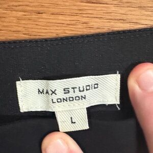 Max Studio Black Women's wide leg elastic pants size L